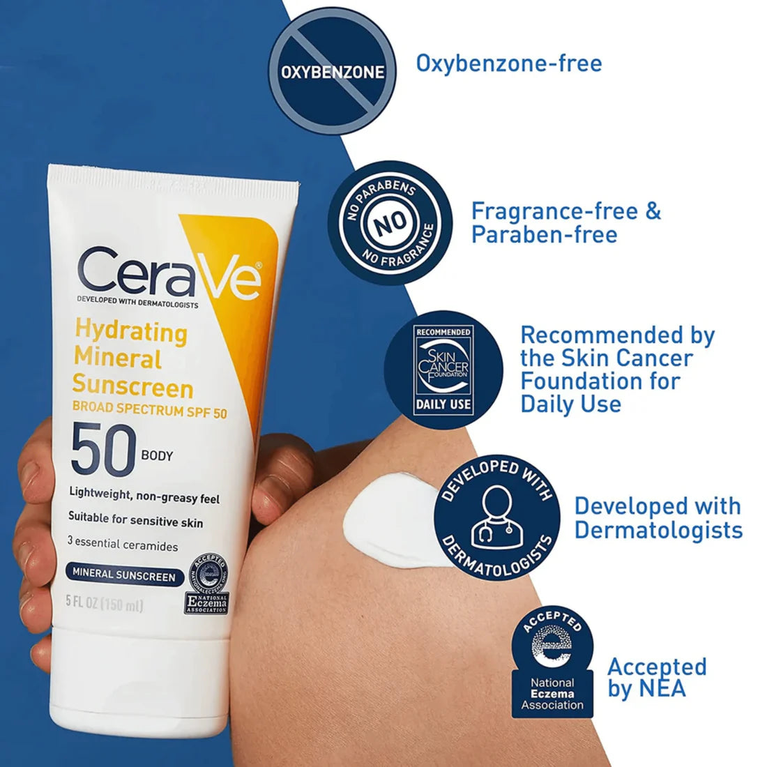 CeraVe Hydrating Mineral Sunscreen Face Lotion SPF 50
