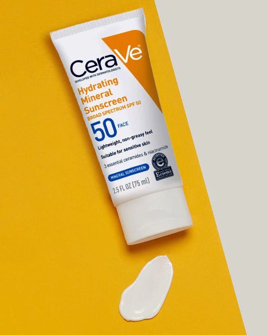 CeraVe Hydrating Mineral Sunscreen Face Lotion SPF 50