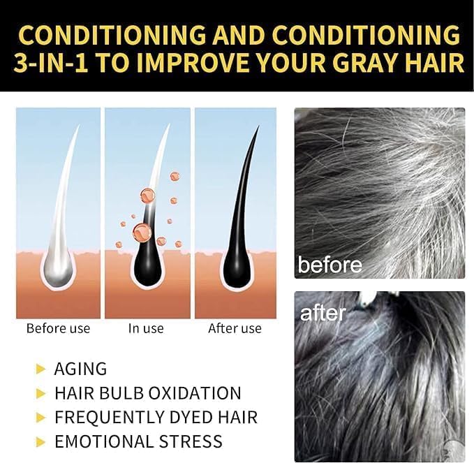 EELHOE Natural Black Dyeing Shampoo