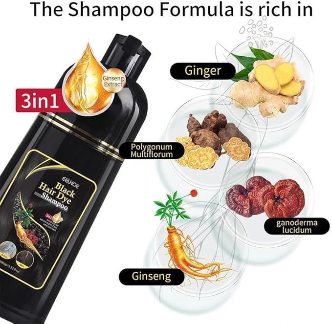 EELHOE Natural Black Dyeing Shampoo